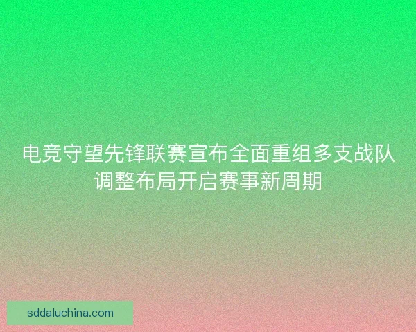 电竞守望先锋联赛宣布全面重组多支战队调整布局开启赛事新周期